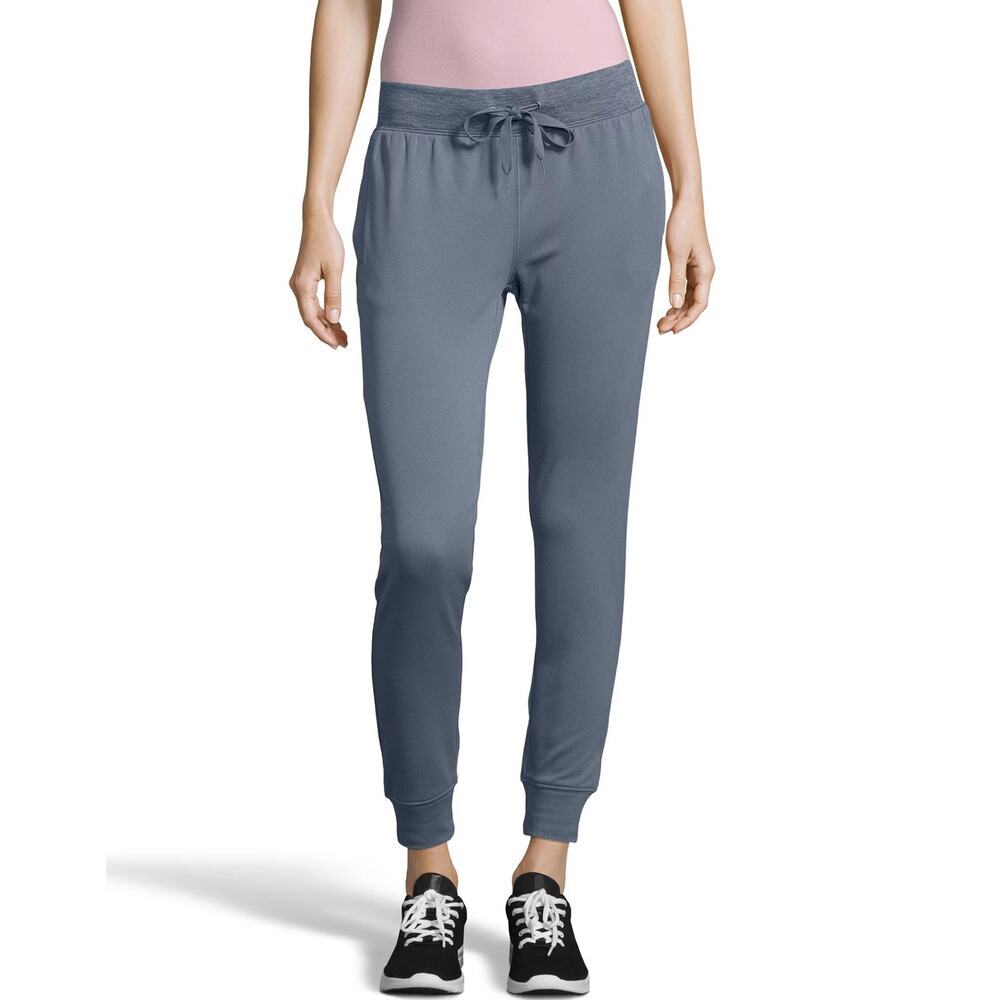 Hanes Sport Women's Performance Fleece Joggers Dada Gray Heather Size XL